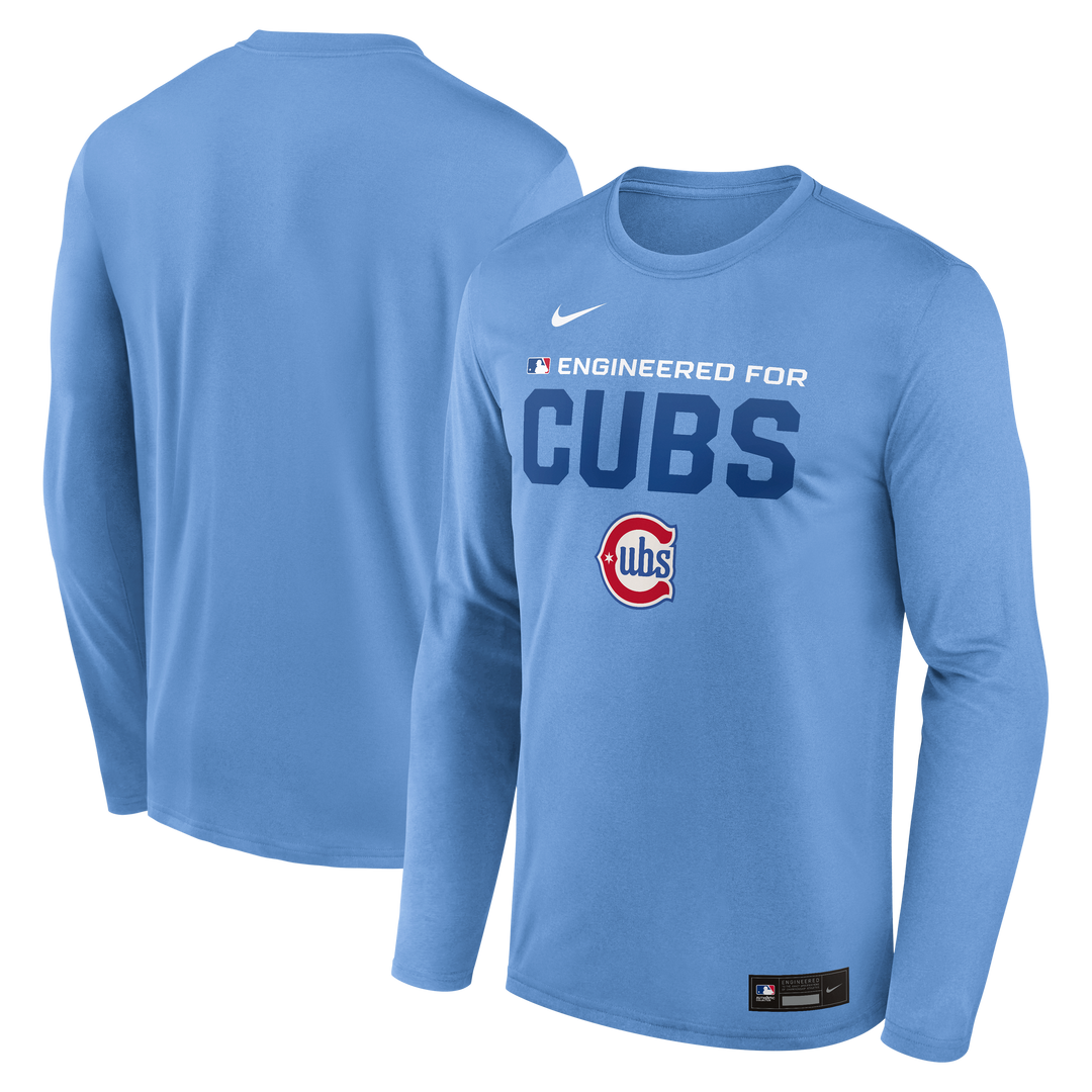 Chicago Cubs Authentic Collection 2026 Blues Alternate Team Issue Long Sleeve Tee by Nike Shirts Nike