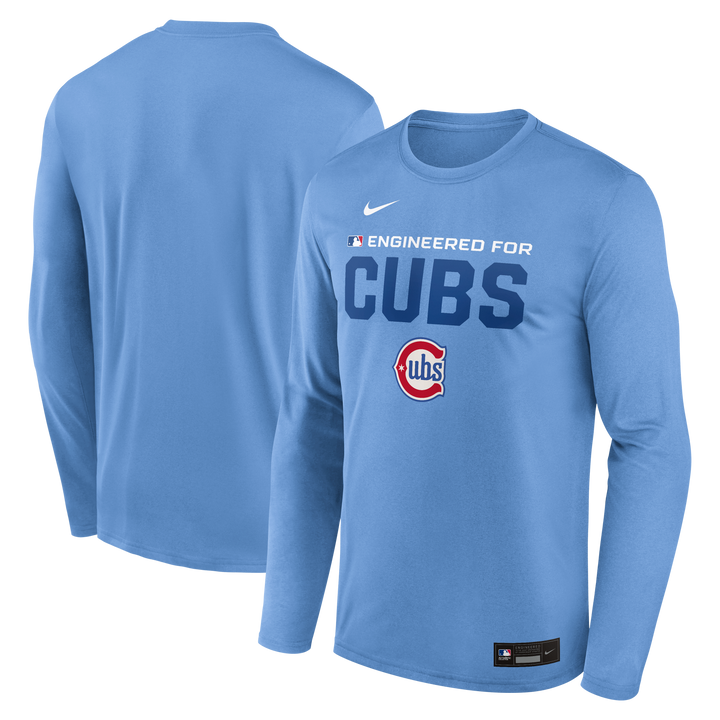 Chicago Cubs Authentic Collection 2026 Blues Alternate Team Issue Long Sleeve Tee by Nike Shirts Nike