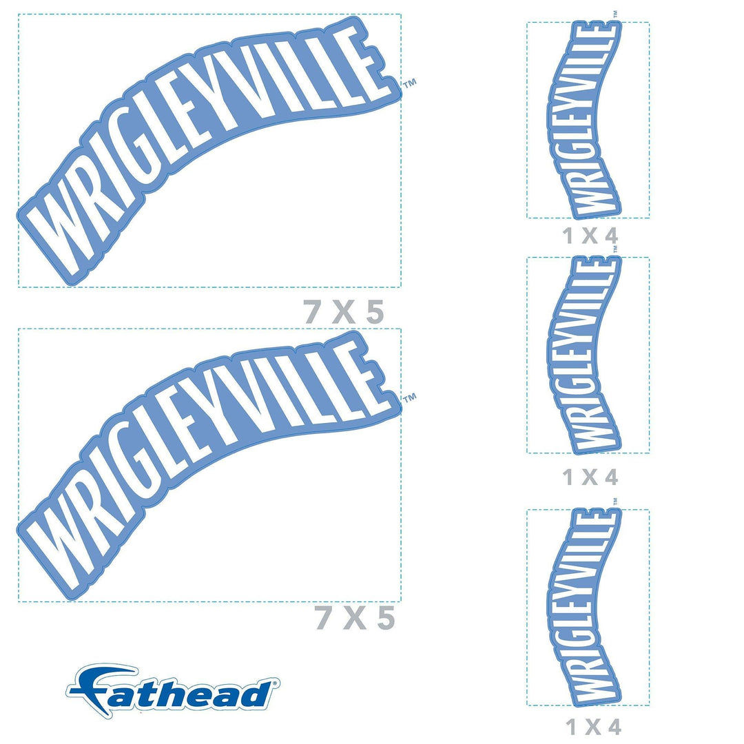 Chicago Cubs - 5 Logo Minis (Mixed Sizes) - Official MLB - Wrigleyville City Connect - Reusable Vinyl Decals Minis UNASSIGNED