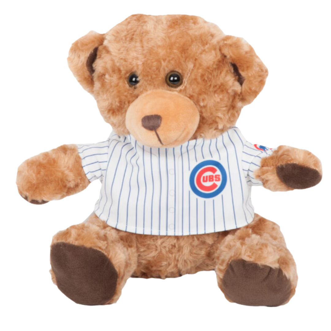 CHICAGO CUBS FOCO PLUSH PINSTRIPE JERSEY BEAR PLUSH FOCO