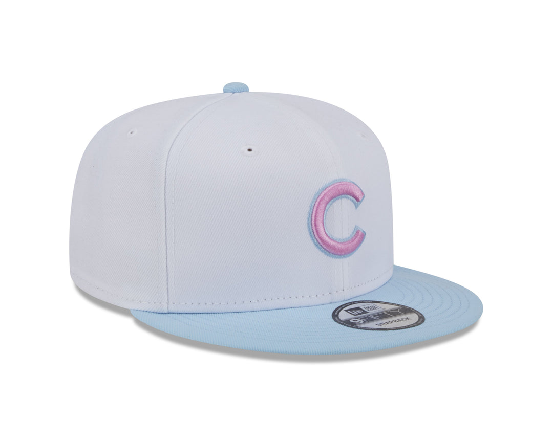 CHICAGO CUBS NEW ERA YOUTH WHITE AND TEAL SNAPBACK CAP Caps NEW ERA CAP COMPANY INC