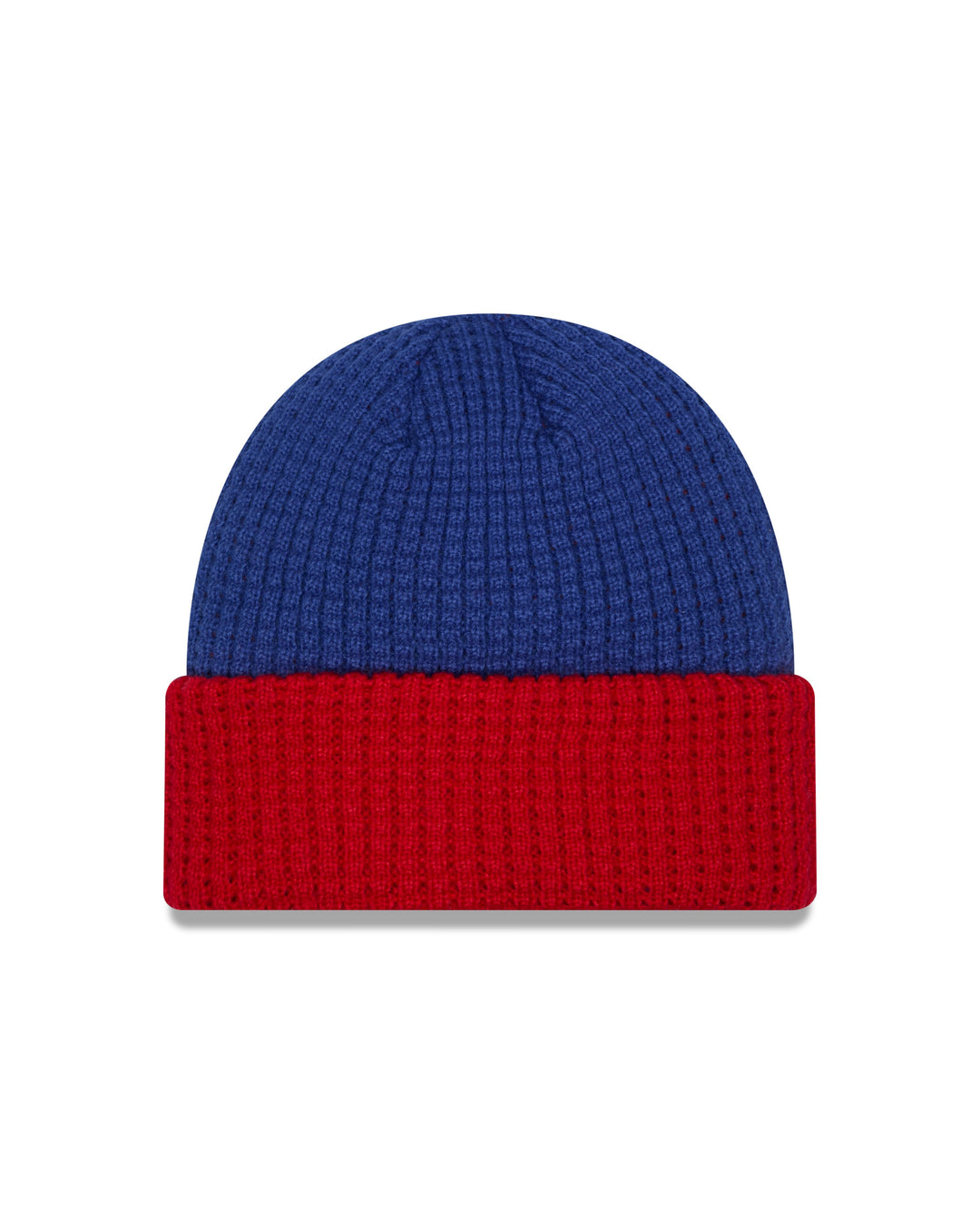 Chicago Cubs C Logo New Era Red and Royal Blue Waffled Knit Knits NEW ERA CAP COMPANY INC