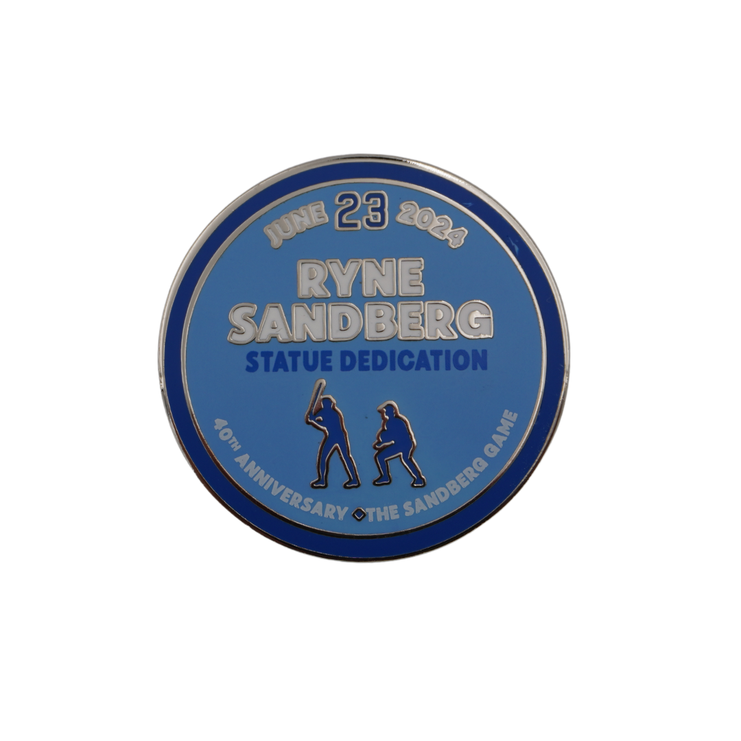 CHICAGO CUBS RYNE SANDBERG STATUE DEDICATION PIN  PRO SPECIALTIES GROUP