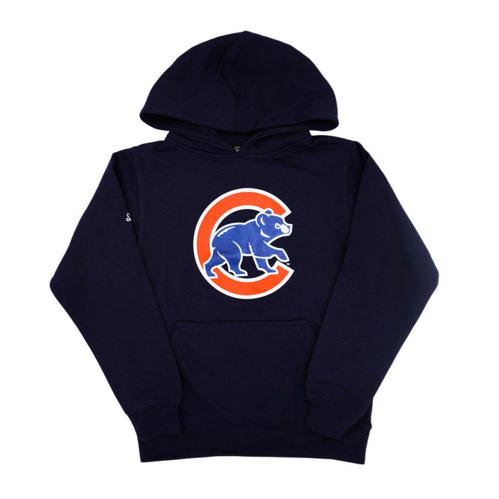 CHICAGO CUBS DYNASTY YOUTH WALKING BEAR NAVY HOODIE Sweatshirts & Hoodies DYNASTY APPAREL