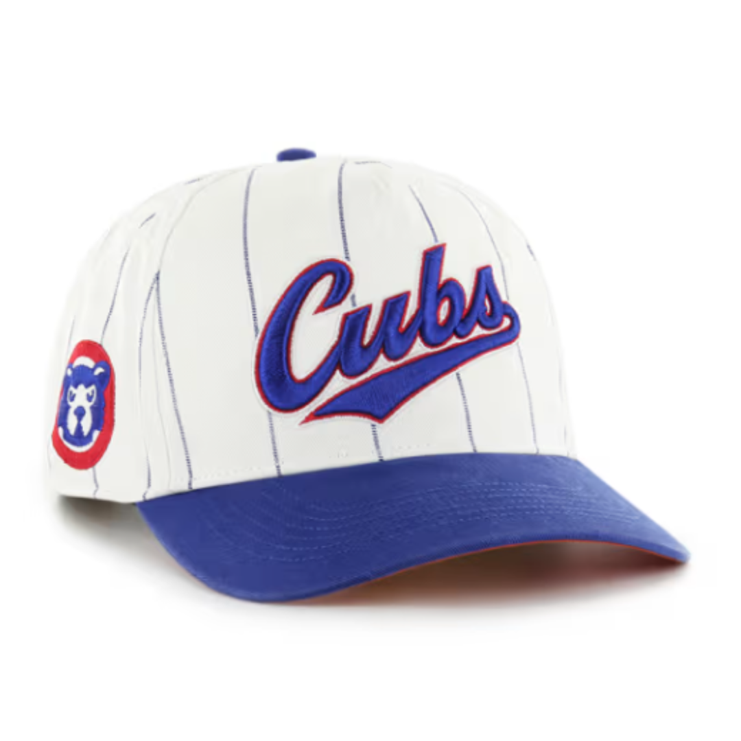 CHICAGO CUBS '47 COOPERSTOWN PINSTRIPE ADJUSTABLE CAP Caps 47 BRAND