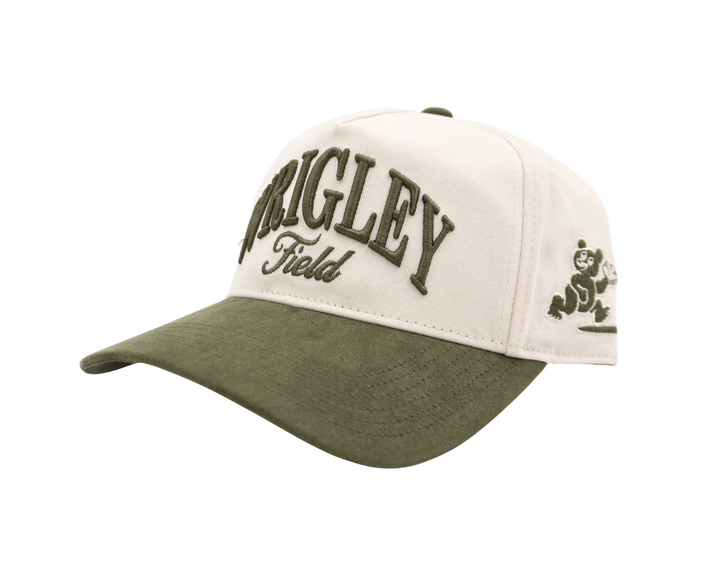 Chicago Cubs Wrigley Field Foul Ball Bear Cap in Cream by Sportiqe SPORTIQE APPAREL CO