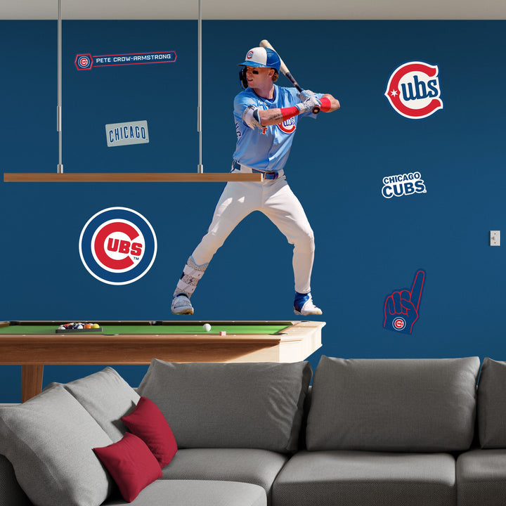 Pete Crow-Armstrong - RealBig Alternate Jersey Collection - Official MLB - Chicago Cubs - Reusable Vinyl Wall Decals Vinyl Die-Cut Character UNASSIGNED
