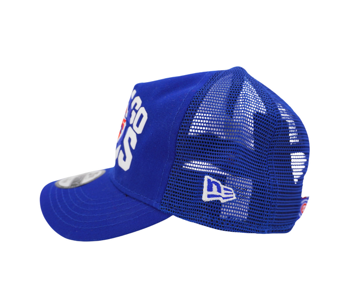 Chicago Cub Logo Chalk Trucker 9Forty Royal Toddler Cap by New Era Cap NEW ERA CAP COMPANY