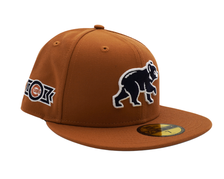 Chicago Cubs Spring Training Bear Bronze/Navy 59FIFTY Fitted Cap by New Era Caps NEW ERA CAP COMPANY