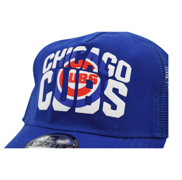 Chicago Cub Logo Chalk Trucker 9Forty Royal Toddler Cap by New Era Cap NEW ERA CAP COMPANY