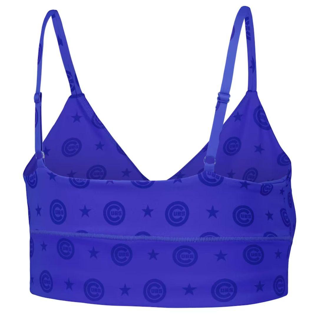 CHICAGO CUBS TEREZ WOMEN'S BULLSEYE BLUE SPORTS BRA Tanks Terez