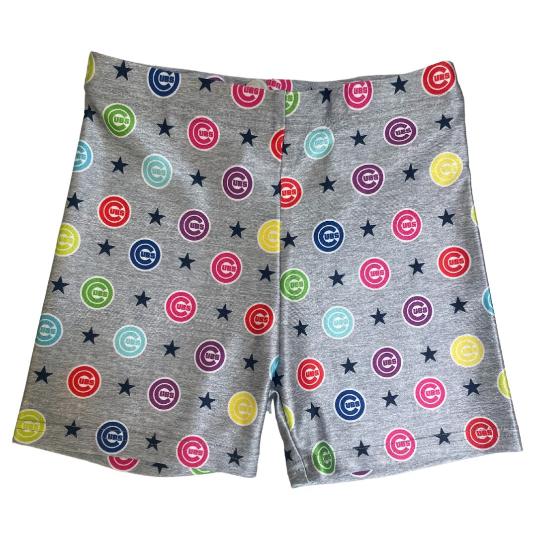 CHICAGO CUBS TEREZ YOUTH RAINBOW BULLSEYE SHORTS Bottoms Terez