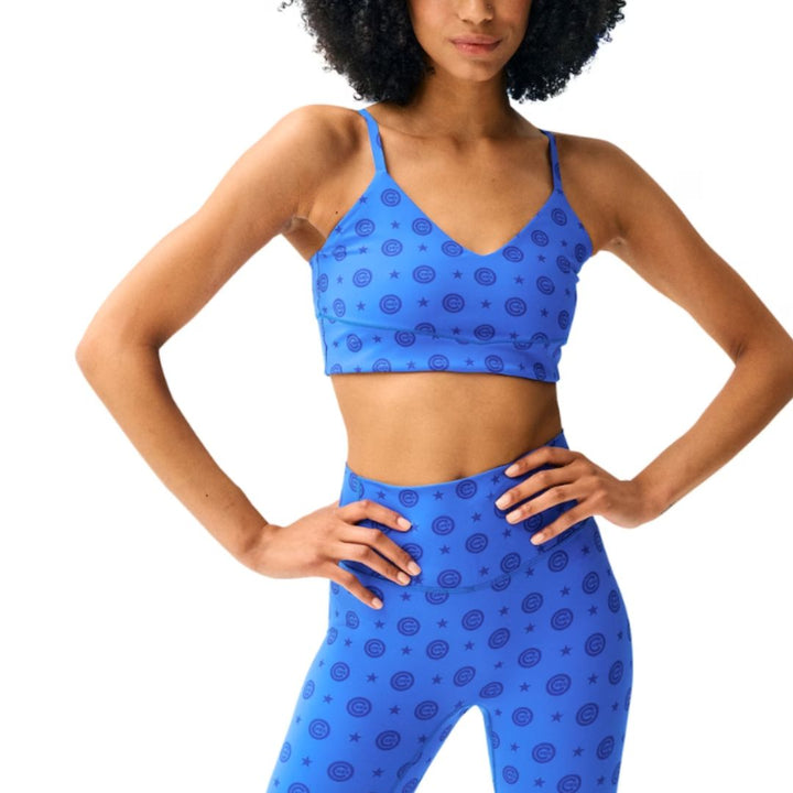 CHICAGO CUBS TEREZ WOMEN'S BULLSEYE BLUE SPORTS BRA Tanks Terez