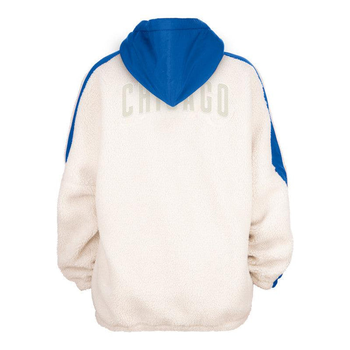 CHICAGO NEW ERA WOMEN'S HALF ZIP SHERPA HOODIE Sweatshirts & Hoodies NEW ERA CAP COMPANY INC