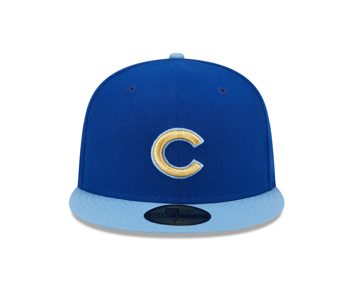 CHICAGO CUBS NEW ERA GOLD C LOGO TWO TONE 59FIFTY CAP Caps NEW ERA CAP COMPANY INC