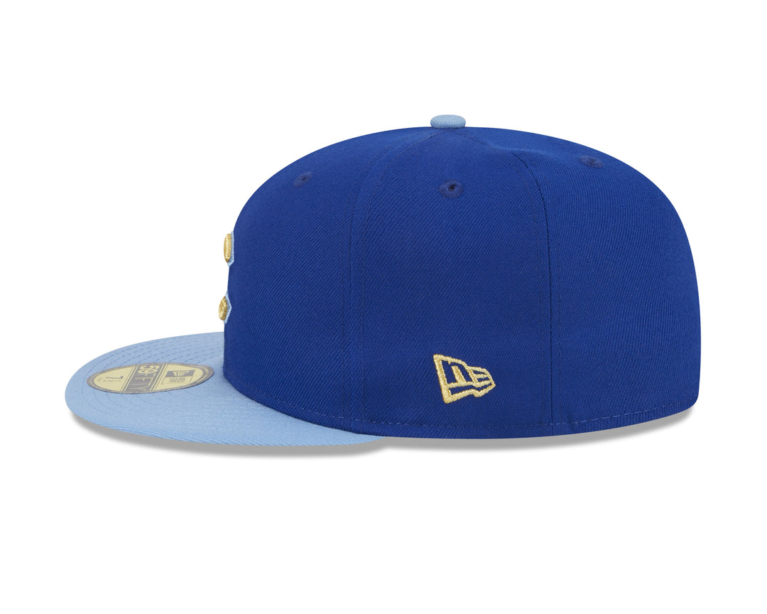 CHICAGO CUBS NEW ERA GOLD C LOGO TWO TONE 59FIFTY CAP Caps NEW ERA CAP COMPANY INC