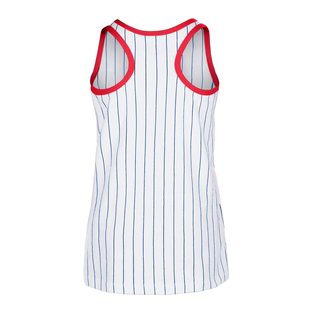 Chicago Cubs New Era Youth Heart Pinstripe Tank Top TANK TOPS NEW ERA CAP COMPANY INC