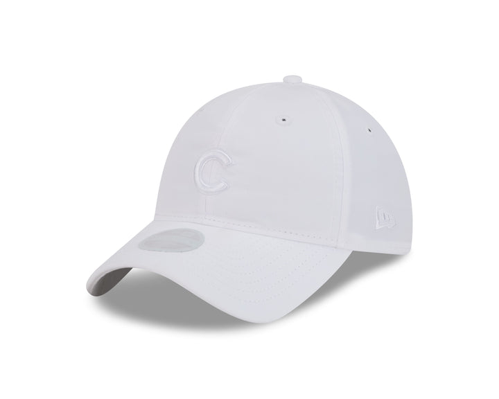 CHICAGO CUBS NEW ERA WOMEN'S WHITE C LOGO ADJUSTABLE PONYTAIL CAP Caps NEW ERA CAP COMPANY INC