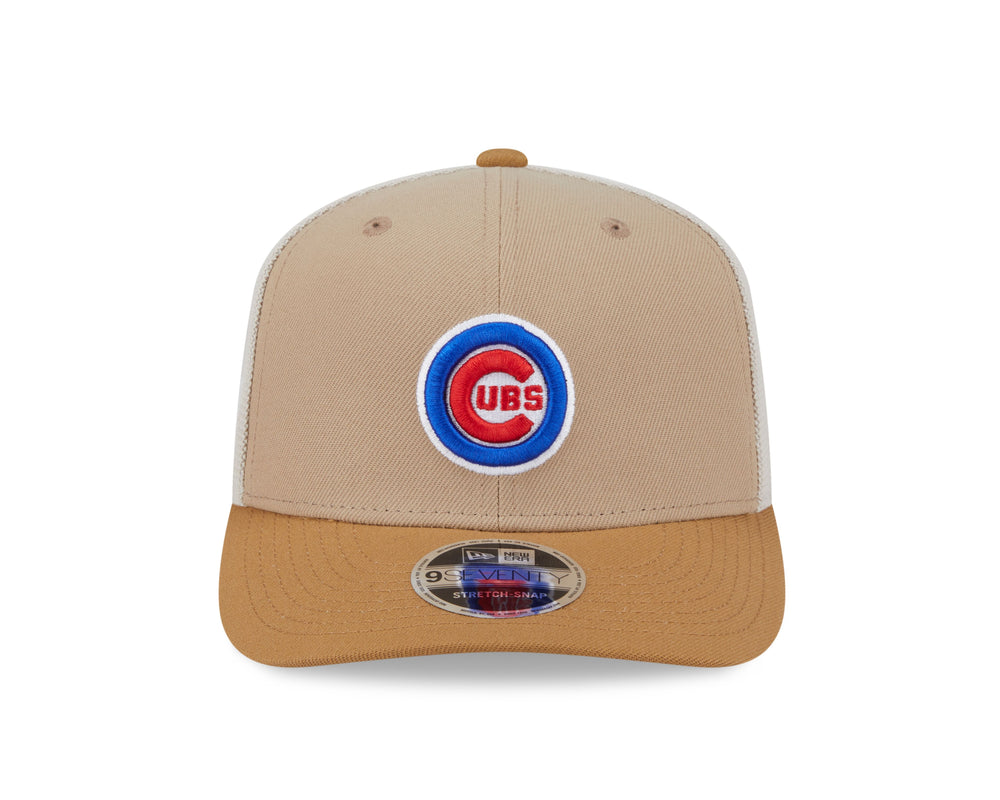 Chicago Cubs Logo Two Tone Trucker 9Seventy Cap by New Era Caps NEW ERA CAP COMPANY