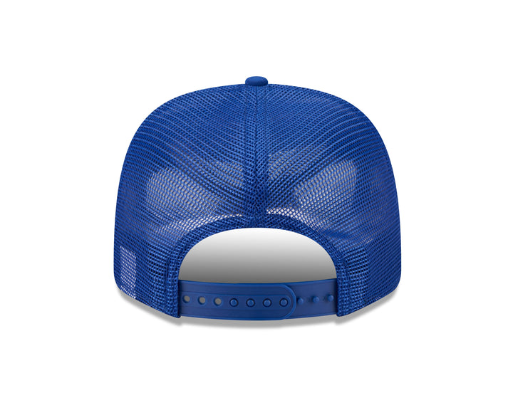 Chicago Cubs Patch Trucker 9SEVENTY Snapback Blue Cap by New Era Caps New Era