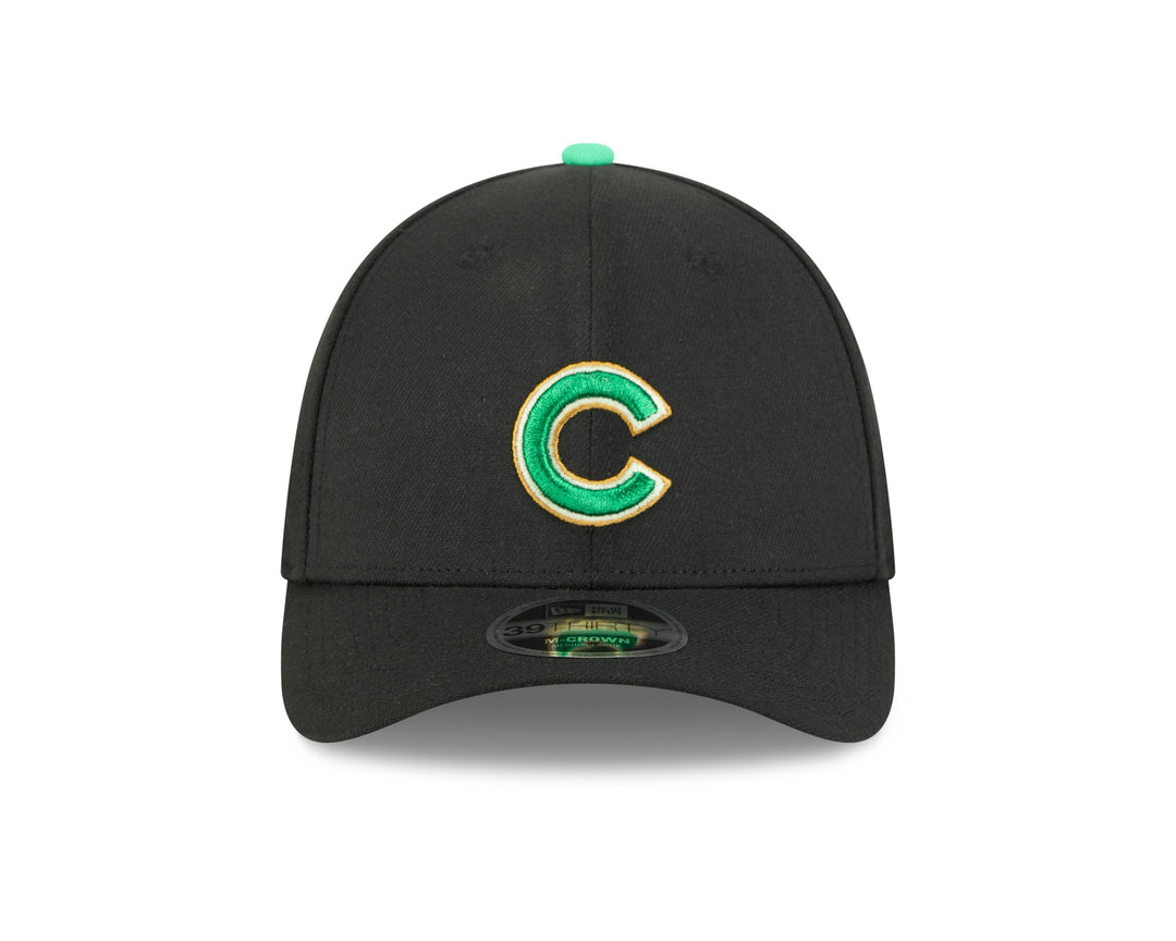 Chicago Cubs 2026 St. Patrick's Day Black 39Thirty Cap by New Era Caps New Era