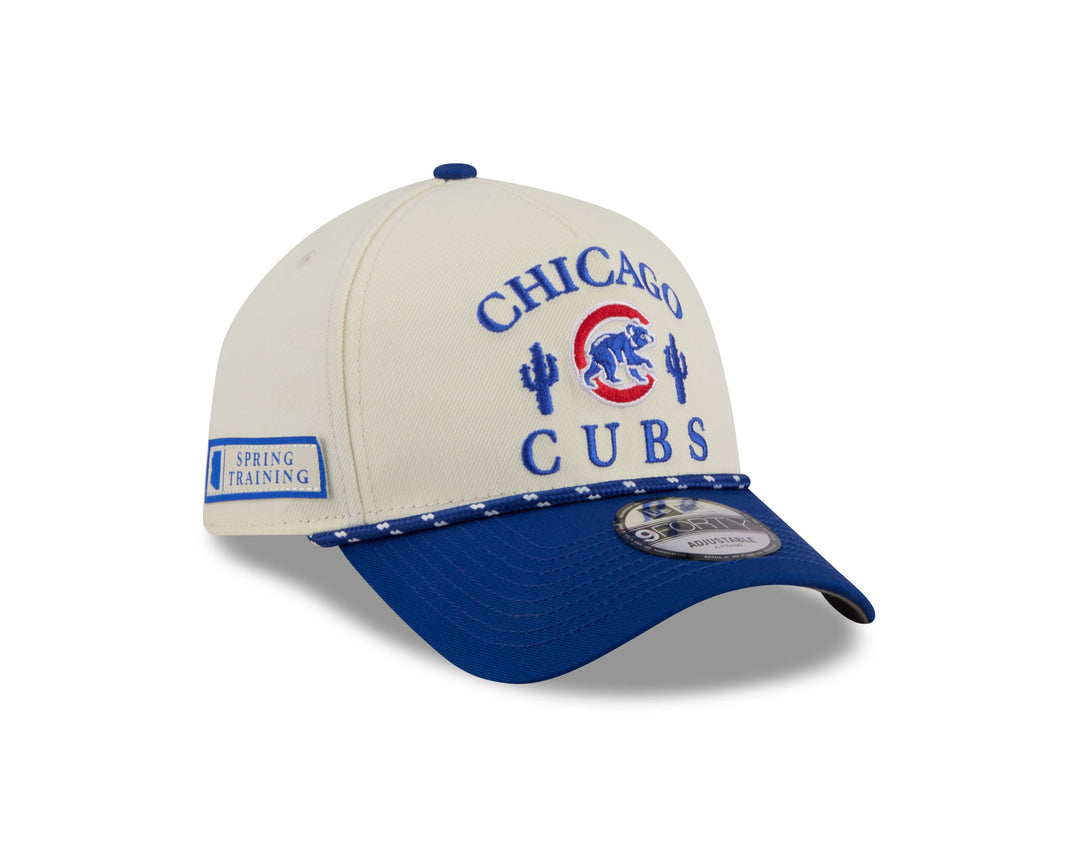 Chicago Cubs Walking Bear Cactus White Rope Strapback Cap by New Era Caps NEW ERA CAP COMPANY