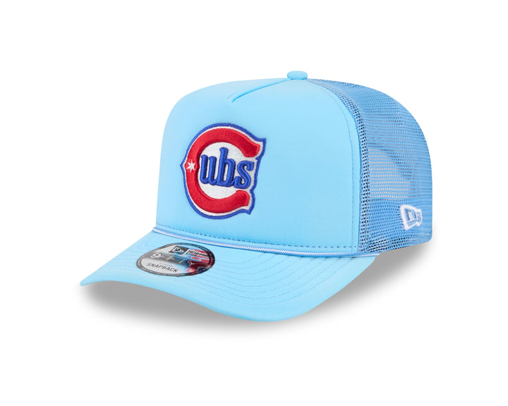 Chicago Cubs Blues Alternate Worn Trucker 9FIFTY Snapback Cap Royal by New Era Caps New Era