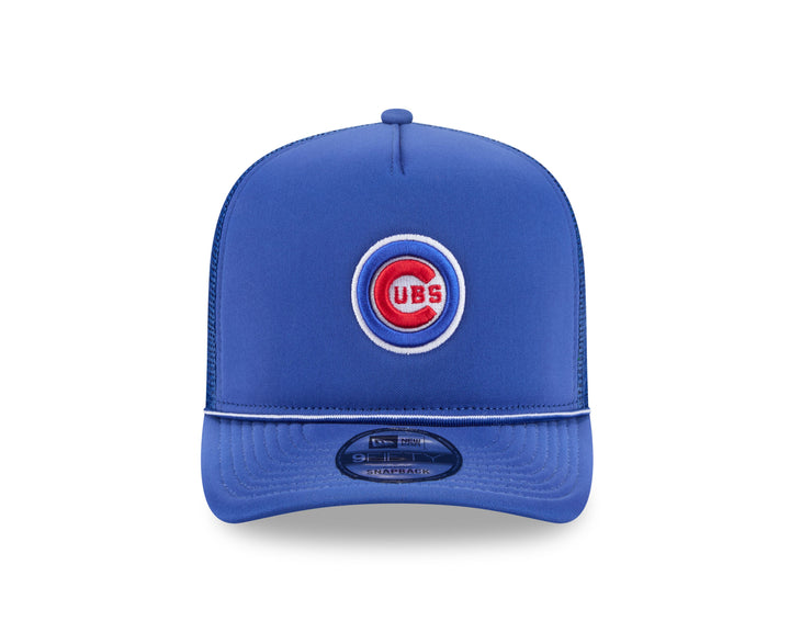 Chicago Cubs Logo Worn Trucker 9FIFTY Snapback Cap Royal by New Era Caps New Era