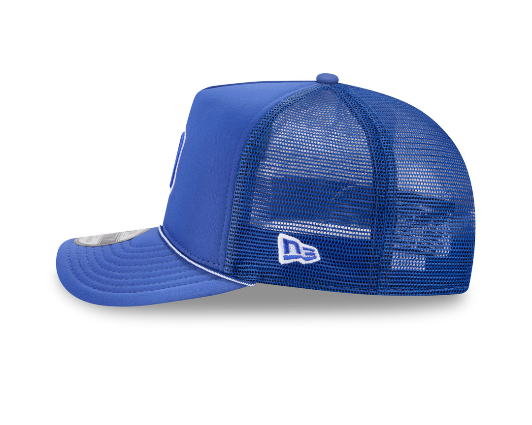Chicago Cubs Logo Worn Trucker 9FIFTY Snapback Cap Royal by New Era Caps New Era