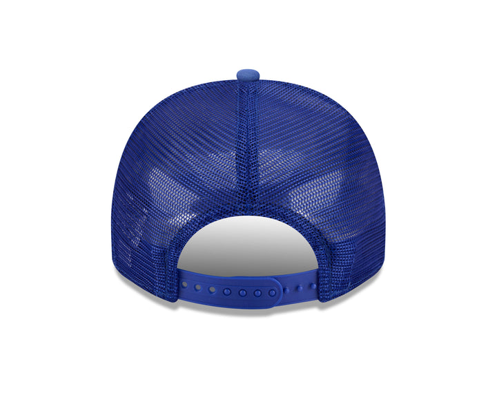 Chicago Cubs Logo Worn Trucker 9FIFTY Snapback Cap Royal by New Era Caps New Era