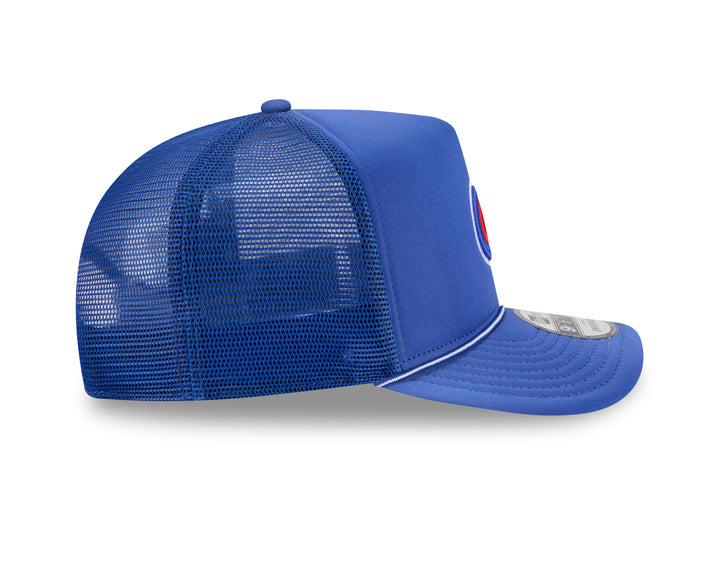 Chicago Cubs Logo Worn Trucker 9FIFTY Snapback Cap Royal by New Era Caps New Era