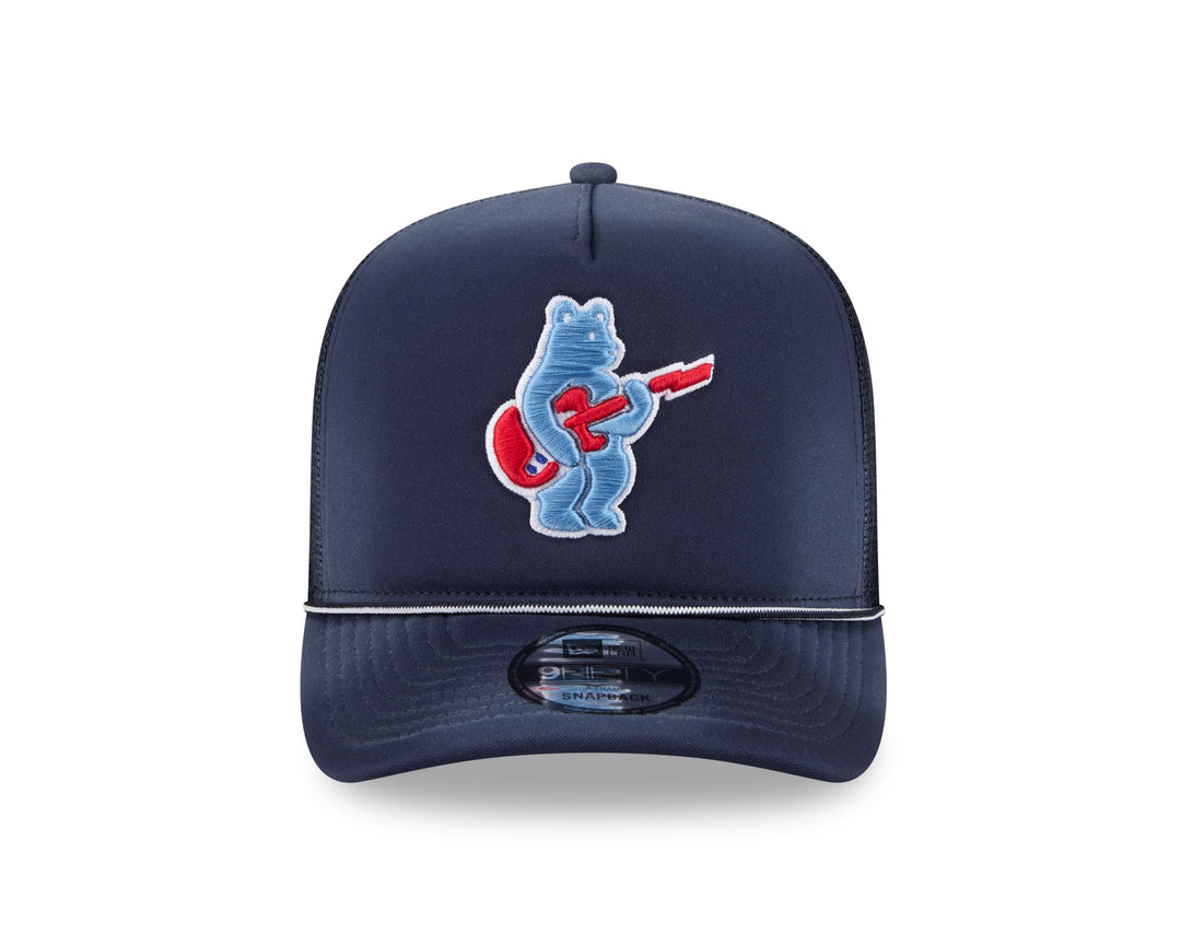 Chicago Cubs Blues Alternate Bear Worn Trucker 9FIFTY Snapback Cap Navy by New Era Caps New Era