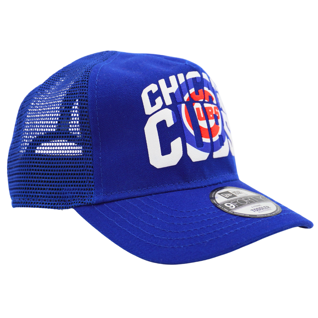 Chicago Cub Logo Chalk Trucker 9Forty Royal Toddler Cap by New Era Cap NEW ERA CAP COMPANY