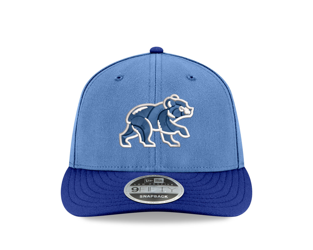 CHICAGO CUBS NEW ERA WALKING BEAR 9FIFTY TONAL BLUE SNAPBACK CAP Caps NEW ERA CAP COMPANY