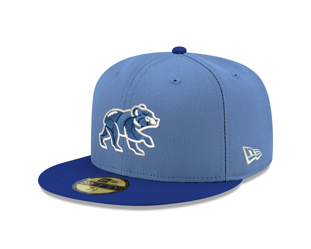 CHICAGO CUBS NEW ERA WALKING BEAR SKY BLUE 59FIFTY CAP Caps NEW ERA CAP COMPANY INC