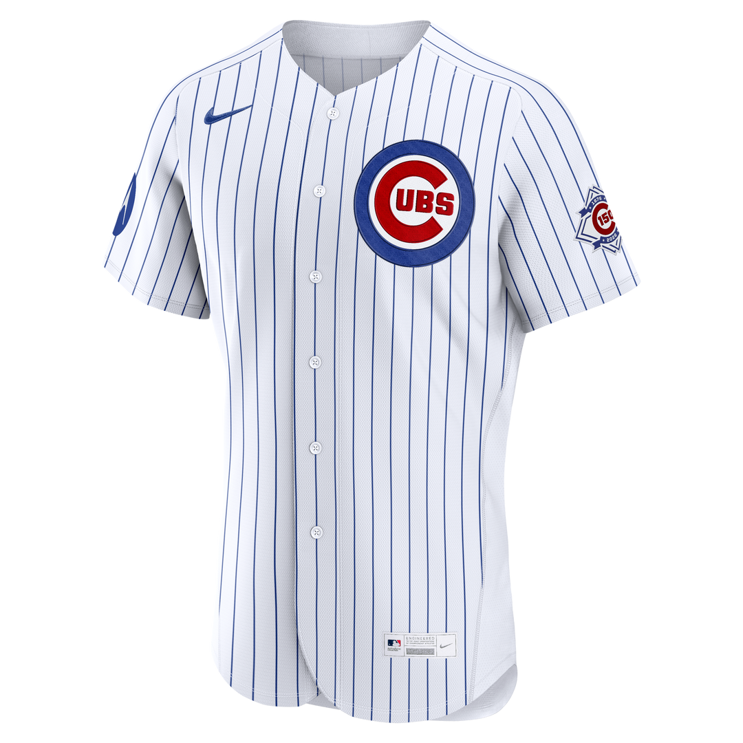 Chicago Cubs Home 150th Anniversary Custom Elite Jersey Jerseys Nike
