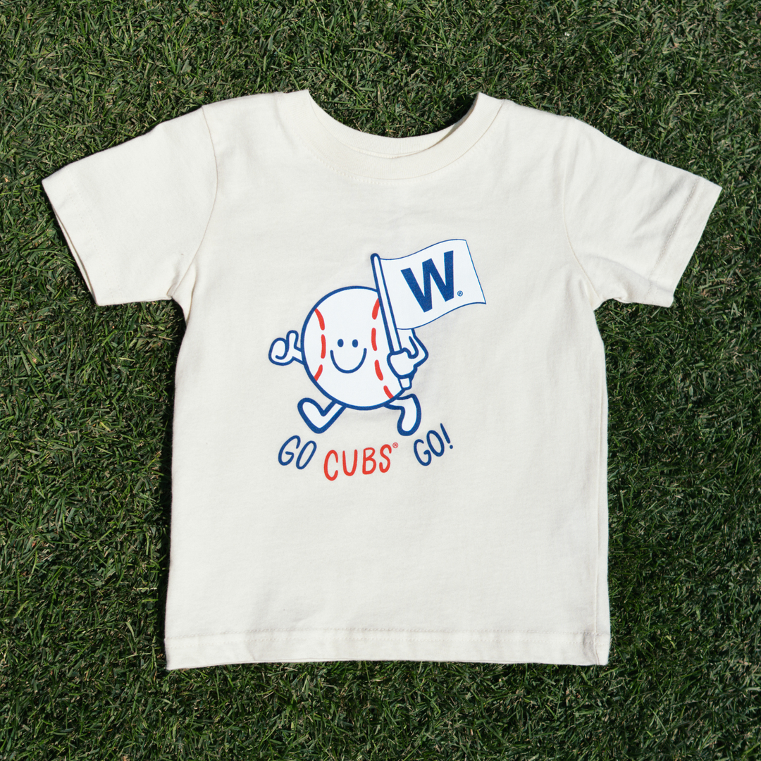 Chicago Cubs x Mini Wonder W Flag Tee — Cream Shirts SOFT AS A GRAPE
