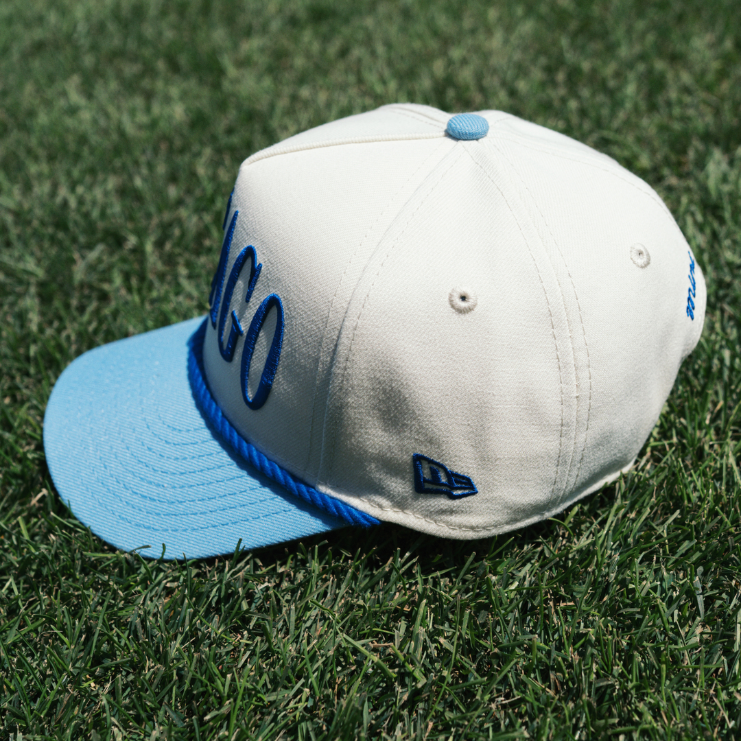Chicago Cubs x Mini Wonder Two-Tone Rope 940 Cap — Youth, Light Blue Caps NEW ERA CAP COMPANY