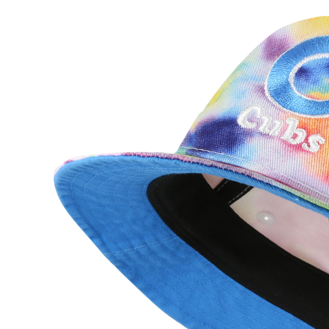 CHICAGO CUBS '47 YOUTH C LOGO TIE DYE BUCKET HAT Caps 47 BRAND