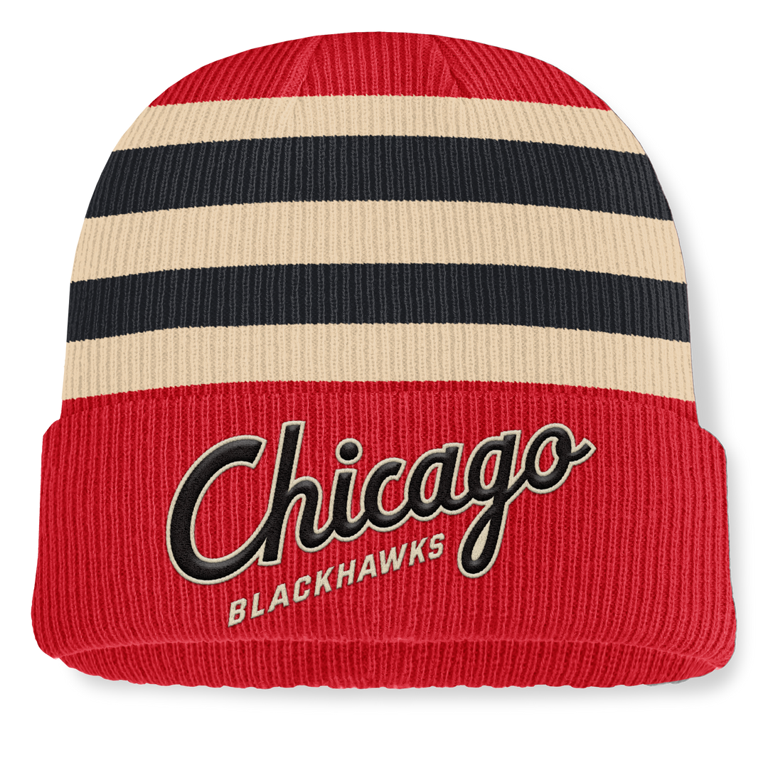 Chicago Blackhawks 2025 NHL Winter Classic Cuffed Knit Hat Knits FANATICS