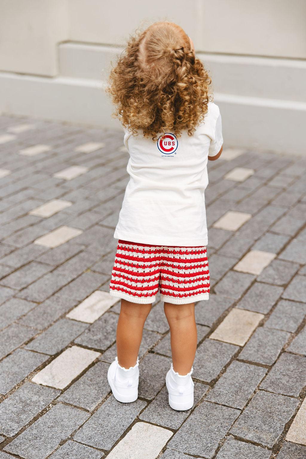 Chicago Cubs X Mini Wonder Cubbies Toddler Tee Short Sleeve Tees Alice & Wonder