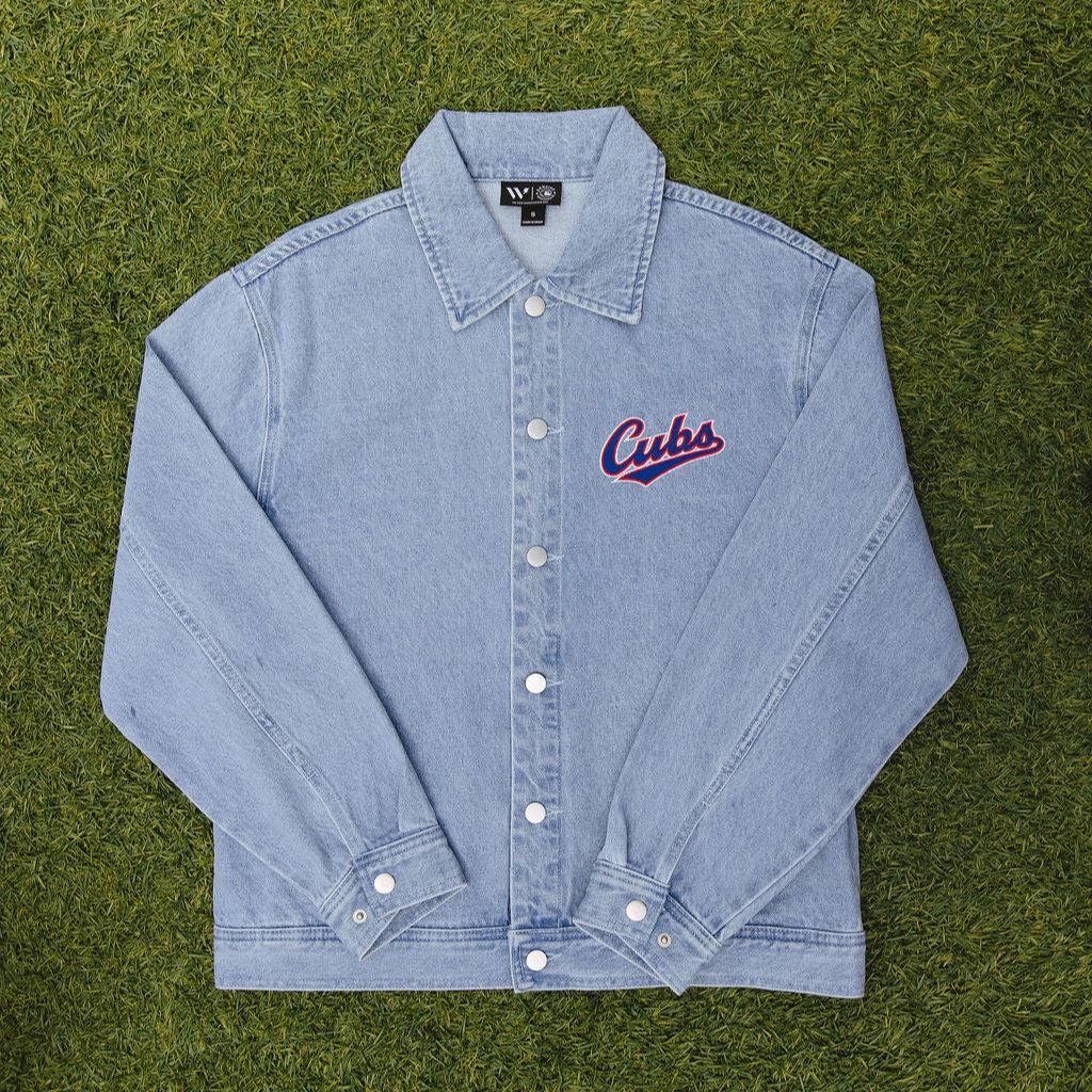 Chicago Cubs X Alice & Wonder Women's Denim Jacket Jackets & Outerwear Alice & Wonder