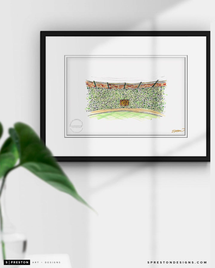 WRIGLEY FIELD S. PRESTON LIMITED EDITION INK SKETCH ART PRINT Art Print S. Preston Art + Designs