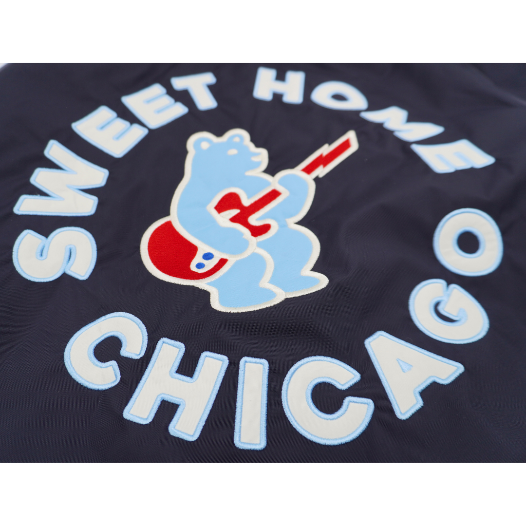 Chicago Cubs Sweet Home Chicago Blues Bear Unisex Navy Club Jacket by New Era Jackets & Outerwear NEW ERA CAP COMPANY INC