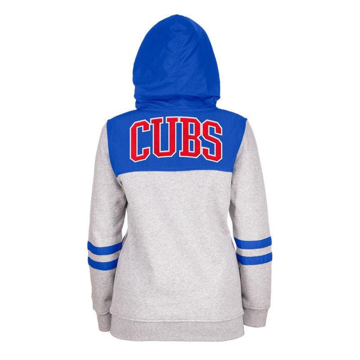 CHICAGO CUBS NEW ERA WOMEN'S C LOGO GREY ZIP HOODIE Sweatshirts & Hoodies NEW ERA CAP COMPANY INC