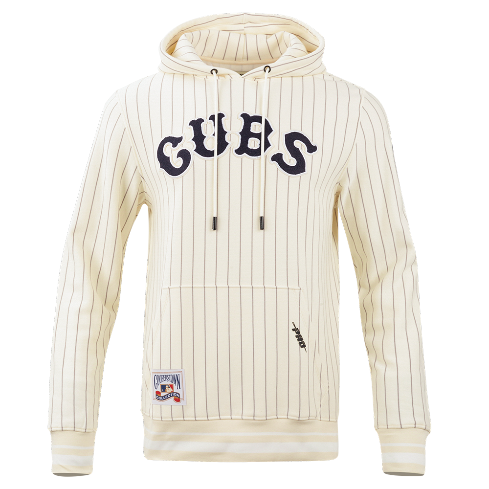 CHICAGO CUBS PRO STANDARD MEN'S RETRO PINSTRIPE HOODIE Sweatshirts & Hoodies PRO STANDARD