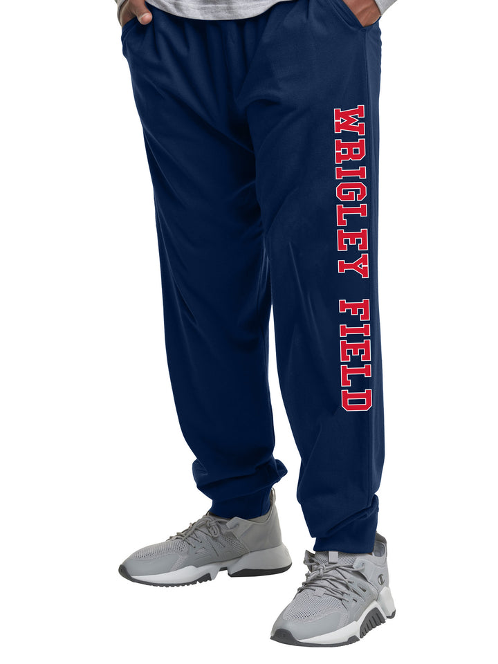 WRIGLEY FIELD MEN'S NAVY SWEATPANTS Bottoms PROFILE