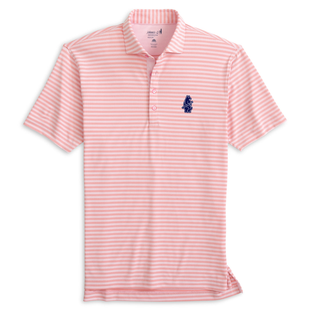 CHICAGO CUBS JOHNNIE O MEN'S 1914 PINK KRAMAR POLO Polos JOHNNIE O