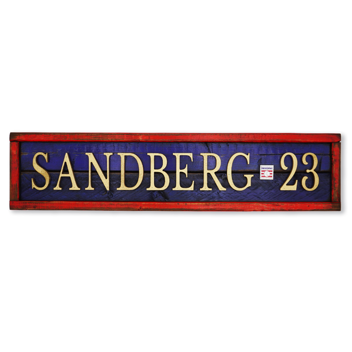 CHICAGO CUBS RYNE SANDBERG 25 INCH HANDMADE WOODEN SIGN Caps 47 BRAND