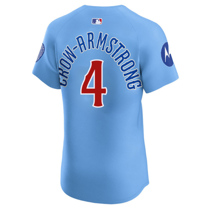 Chicago Cubs Pete Crow-Armstrong Blues Alternate Elite Jersey by Nike Jerseys Nike